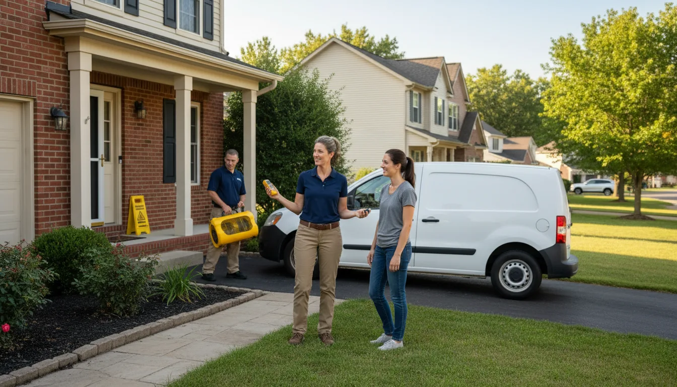 Residential water damage restoration in Newton, MS